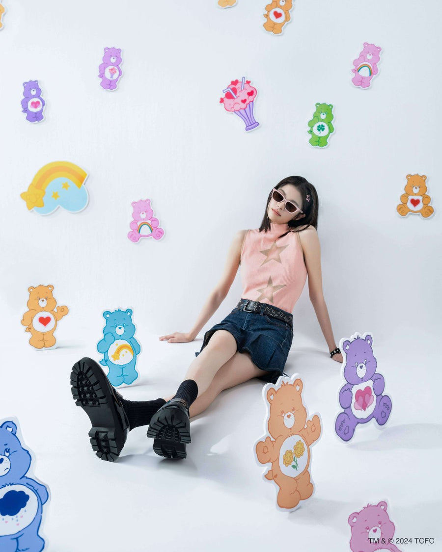 JS x Care Bears JL66038 - 梨形混合鈦金屬光學眼鏡