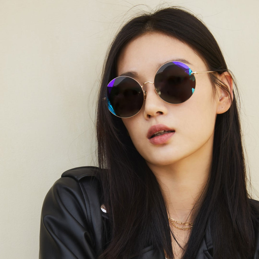 CHELSEA - Rounded Metal Sunglasses